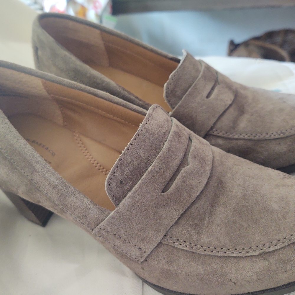 Bass Chunky Heel Penny Loafer 7 W